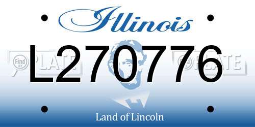 L270776 Illinois License Plate