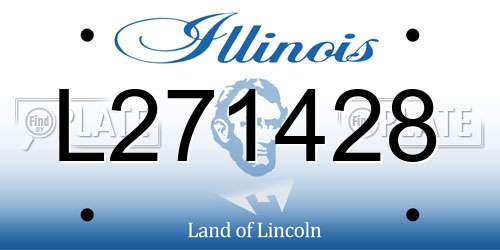L271428 Illinois License Plate