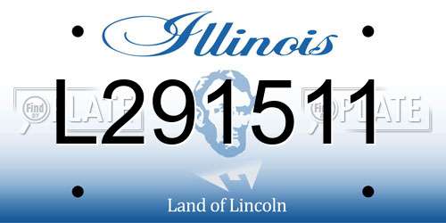 L291511 Illinois License Plate