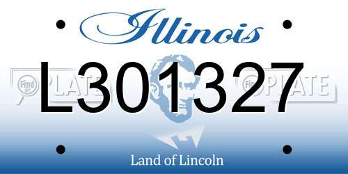 L301327 Illinois License Plate