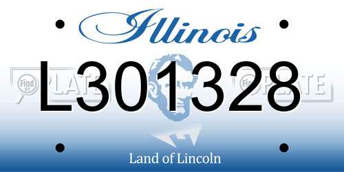 L301328 Illinois License Plate