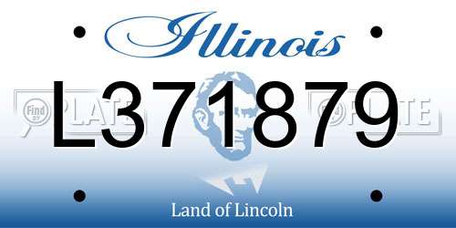 L371879 Illinois License Plate