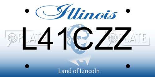 L41CZZ Illinois License Plate