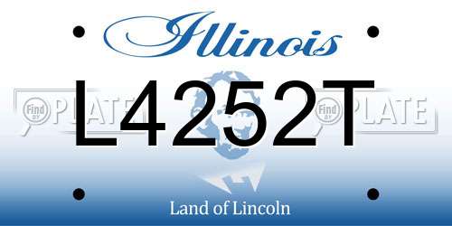 L4252T Illinois License Plate