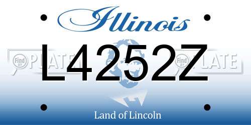 L4252Z Illinois License Plate