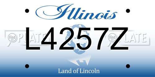 L4257Z Illinois License Plate