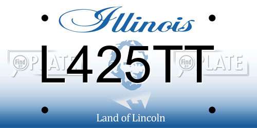L425TT Illinois License Plate