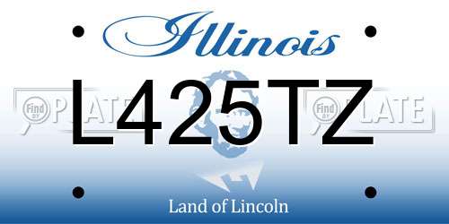 L425TZ Illinois License Plate