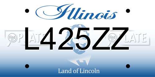 L425ZZ Illinois License Plate