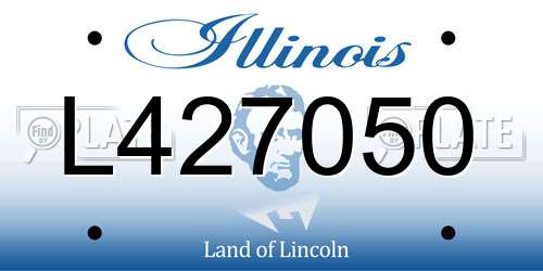 L427050 Illinois License Plate