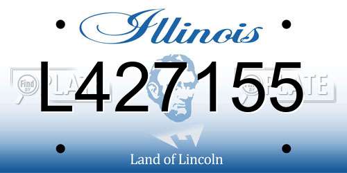 L427155 Illinois License Plate