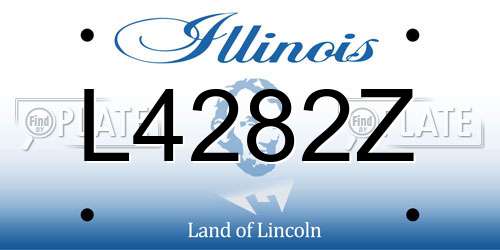 L4282Z Illinois License Plate