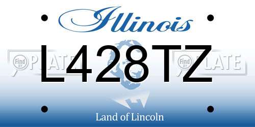 L428TZ Illinois License Plate