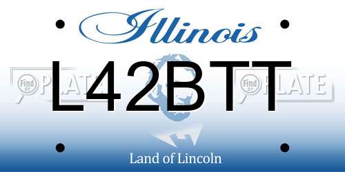 L42BTT Illinois License Plate