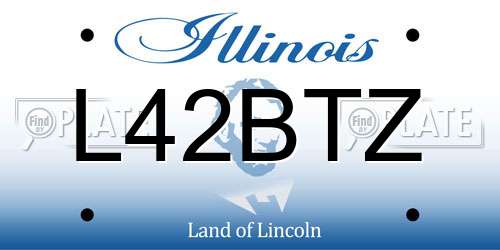 L42BTZ Illinois License Plate