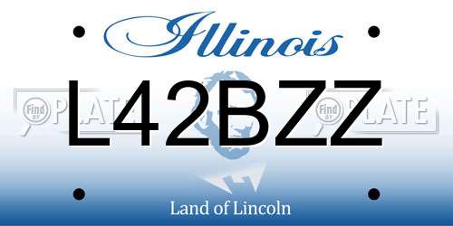 L42BZZ Illinois License Plate