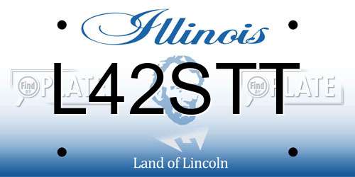 L42STT Illinois License Plate
