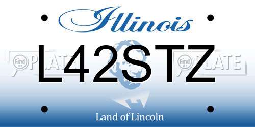 L42STZ Illinois License Plate