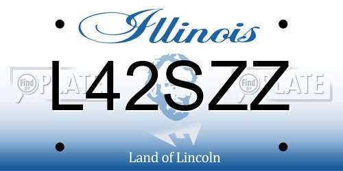 L42SZZ Illinois License Plate