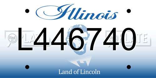 L446740 Illinois License Plate
