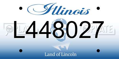 L448027 Illinois License Plate