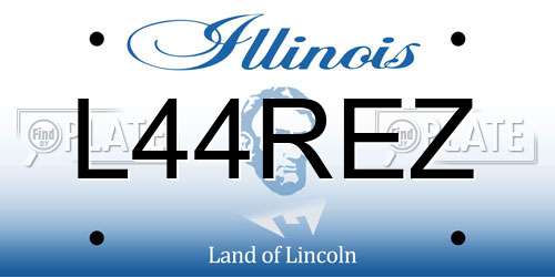 L44REZ Illinois License Plate