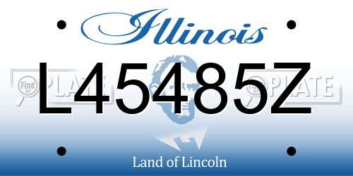 L45485Z Illinois License Plate