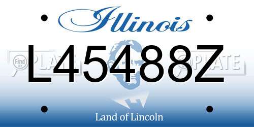 L45488Z Illinois License Plate