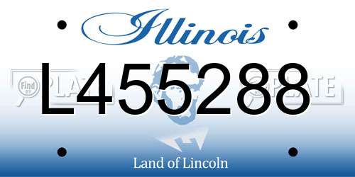 L455288 Illinois License Plate