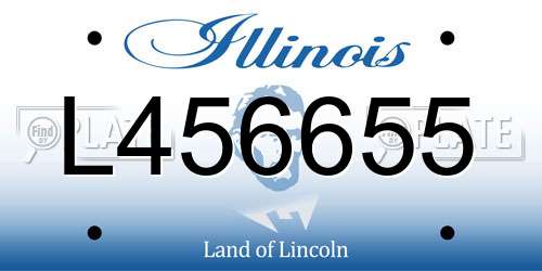 L456655 Illinois License Plate