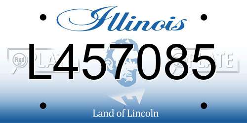 L457085 Illinois License Plate