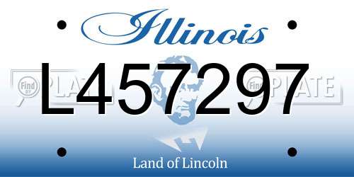 L457297 Illinois License Plate
