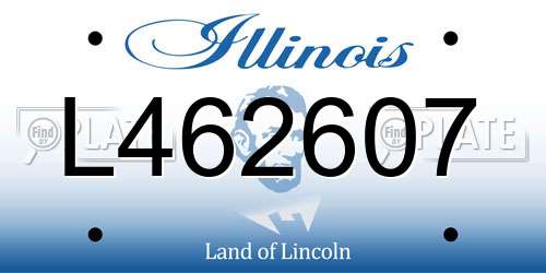 L462607 Illinois License Plate