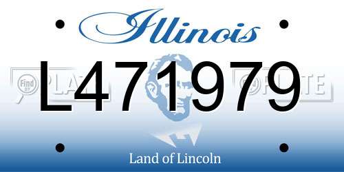 L471979 Illinois License Plate