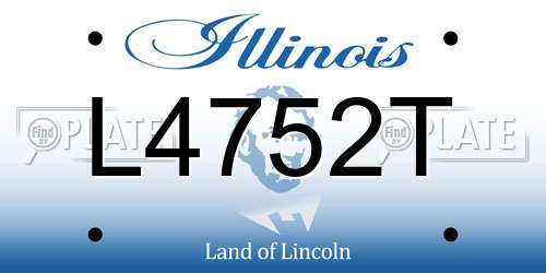 L4752T Illinois License Plate