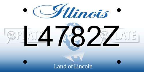L4782Z Illinois License Plate