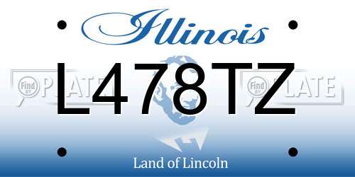 L478TZ Illinois License Plate