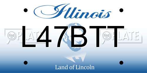 L47BTT Illinois License Plate