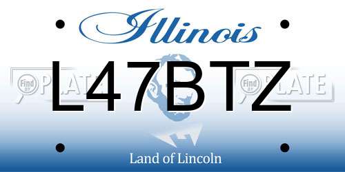 L47BTZ Illinois License Plate