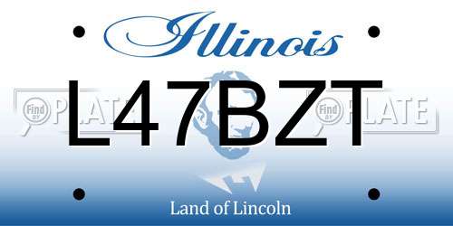 L47BZT Illinois License Plate