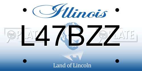L47BZZ Illinois License Plate