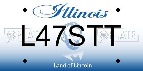 L47STT Illinois License Plate