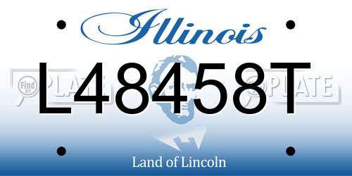 L48458T Illinois License Plate