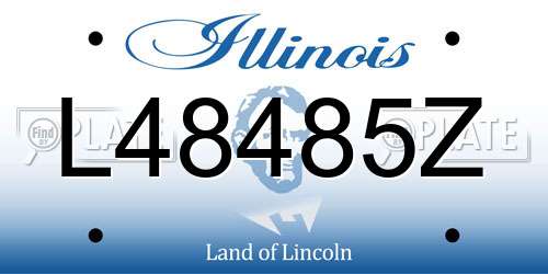 L48485Z Illinois License Plate