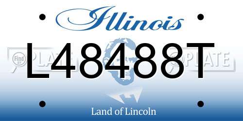 L48488T Illinois License Plate