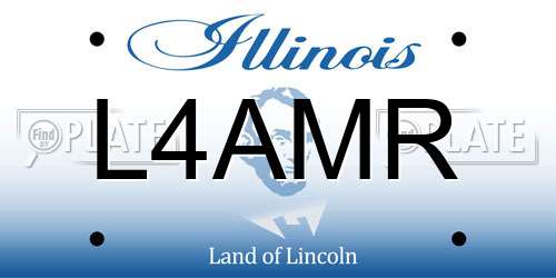 L4AMR Illinois License Plate