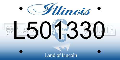 L501330 Illinois License Plate