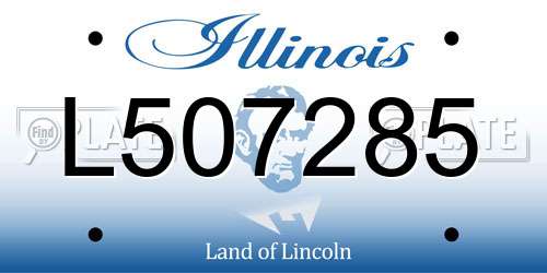 L507285 Illinois License Plate