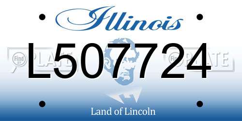 L507724 Illinois License Plate