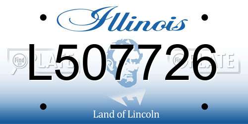 L507726 Illinois License Plate